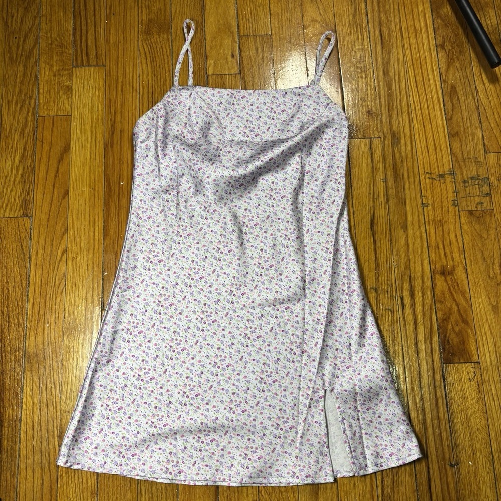 Princess Polly Floral Lilly Light Purple After Thought mini Slip dress Sz 2